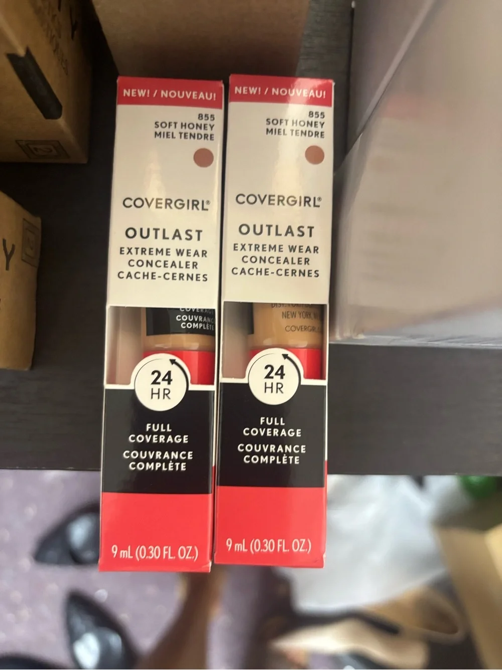 COVERGIRL Outlast Extreme Wear Concealer Soft Honey- (Full Coverage) set of 2
